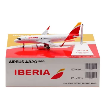 1:200 Lestvici Zrakoplova Model Diecast Zlitine Iberia A320Neo ES-MXY Letalo Zbirka Dekoracijo Zaslon Igrače, Darila Oboževalcev S Stojalom