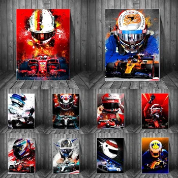 Formula 1 Alternativnih Plakatov in Fotografij Povzetek Avtomobilov Slike na Steni Umetniških Slik, Dnevna Soba Stenski Dekor Cuadros