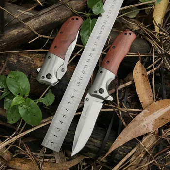 Nož Samoobrambe Folding Nož Eos Preživetje Prestavi Lepe Leseni Ročaj Intarzijami Iz Nerjavečega Jekla Taktično Nož Sog Pentagon