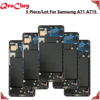 5 Kos/Veliko Incell Za Samsung A71 A715 A715F A715FN/DS LCD Monitor Mudule Zaslon na Dotik Montaža Z Okvirjem