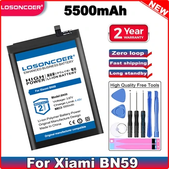 LOSONCOER 5500mAh BN59 Baterija Za Xiaomi Redmi OPOMBA 10 Mobilnega Telefona Baterije