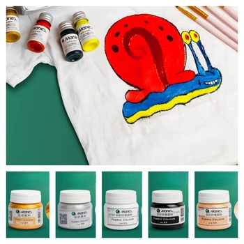 50 ml/steklenica Tekstilne Pigment Nepremočljiva in Non Fading DIY Grafiti Čevlji Vlaken Barvanje Paint