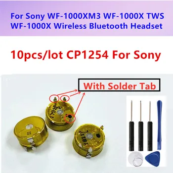 10pcs/veliko CP1254 Baterijo (S Spajko Tab) Za Sony WF-1000XM3 WF-1000X TWS WF-1000X Brezžične Bluetooth Slušalke + Darilo Orodja