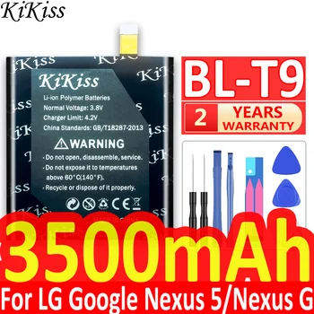 3500mAh Baterijo BL-T9 Za LG Google Nexus 5 / Nexus G E980 D820 D821 Megalodon D8 BL T9 Li-ionsko Polimer Baterijo Telefona