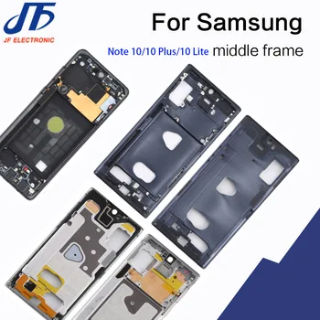 5Pcs/Veliko Za Samsung Galaxy Note 10 Plus, Lite N975F N970F Ohišje LCD Zaslona Sredini Okvirja Midframe Ploščo Plošča Šasije