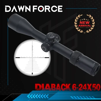 Diaback Taktično 6-24x50mm 30 mm Cev Prvi Žariščnoravninski Detektorski Puška Področje uporabe