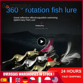 360 Rotacijski Ponaredek Vabe Poenostavljeno Design, Trojno Ojačana Krvi Groove Kavljem Ribolovno Orodje Dobro Odbojni Učinek Ribolov Orodja,
