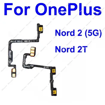 Za OnePlus 1+ Nord 2T Nord 2 5 G Glasnost Power Flex Kabel Za Vklop / Izklop Glasnost Navzgor, Navzdol Strani Gumb Flex Trak Deli