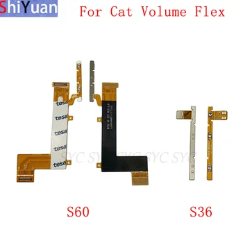 Moč Gumbom Za Glasnost Flex Kabel Za Mačka S60 S36 Strani Gumb Flex Kabel Nadomestni Deli