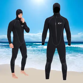 Hooded 7mm Neoprenske Swetsuits Podvodna Potapljaška Obleka za Vodo