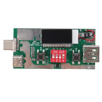 Tip-C USB Tester Trenutne Napetosti, Merilnik Multi-Funkcijo PD3.1 Hitro Polnjenje Protokol Tester Ampermeter Digitalni Zaslon