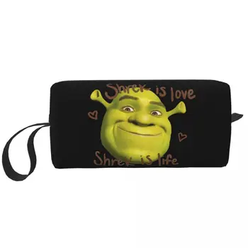 Potovanja Shrekes Je Ljubezen Shrekes Je Življenje Toaletnih Vrečko Prenosno Kozmetično Ličila Organizator za Ženske Lepote Shranjevanje Dopp Kit Polje