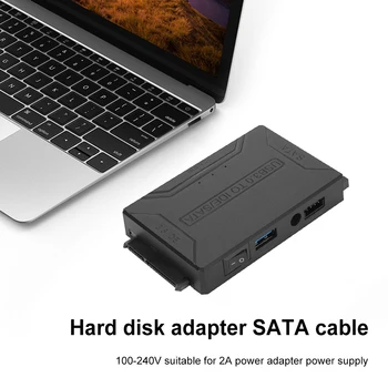 Trdi Disk SATA Adapter Kabel 5Gbps SATA Na USB 3.0 Adapter Pretvornik ZDA/EU/UK/AU Plug za Univerzalno 2.5/3.5 Palčni HDD SSD