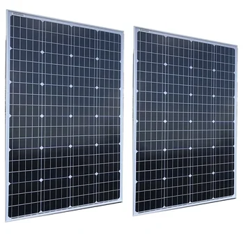 Monokristalne Stekla Sončne celice 120W 240W 360W 36pcs Sončne Celice 125 mm*125 mm Solarni Sistem Domačega kina 12V 24V baterija polnjenje