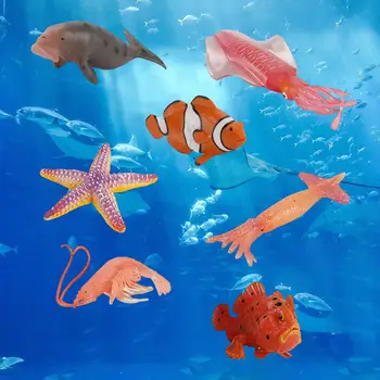 7x Simulacije Morskih Živali Figurice Kopel Igrač in figuric za Novo leto Darilo