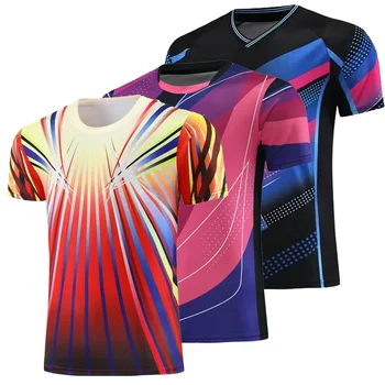 2023 Nove Moške majice za Moške in Ženske Badminton bo ustrezala Hitro Sušenje Tees Majica Badminton Uniforme Namizni Tenis Oblačila