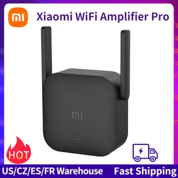 Xiaomi WiFi Vmesnik Pro 300Mbps Mi Ojačevalnik Omrežja za razširjanje Usmerjevalnik Extender Roteador 2 Antene WiFi Extender Signal Booster
