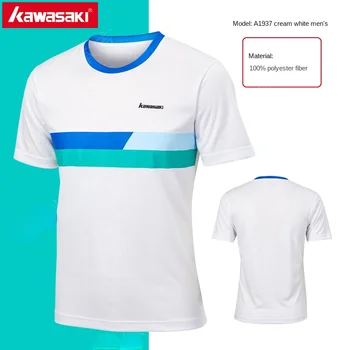 Poletje Kawasaki Tenis t-shirt tekmo badminton kratek rokav t shirt oblačila quick dry šport Jersey top 2023TG moški ženske polo