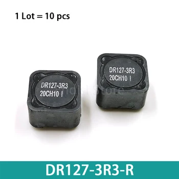 10PCS DR127-3R3-R 3.3 uH 21.5 A 12.5*12.5*8 mm SMT Visoko gostoto moči visoka učinkovitost zaščiten boben jedro moči, induktorji