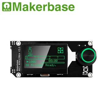 Makerbase MKS, MINI12864 V3 Vstavite SD Kartico Strani LCD Smart Zaslon 3D Tiskalnik Deli MKS, SKR VORON mini 12864