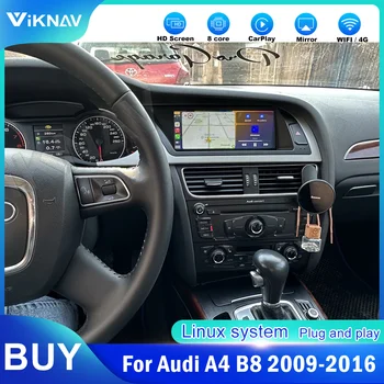 Sistem Linux avtoradia Za Audi A4 B8 2009-2016 radio CarPlay Brezžični Android Auto Avto Multimedia navigacija radio vodja Enote