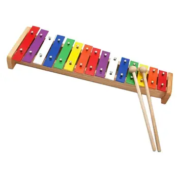 15-opombe Aluminijasto Ploščo Multi-barvne Klavir Igrače Xylophone Otroci Darilo Igrače