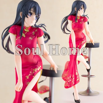 23 CM Anime Sakurajima Mai 1/7 Kitajski Obleko Ver GK Figur PVC figuric Hentai Zbirateljske Model Lutka Igrače Božično Darilo