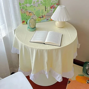 obrus obrus koronkowy obrus stałe dwukolorowa obrus ne sypialni jadalnia stół dekoracyjny tkaniny słodkie
