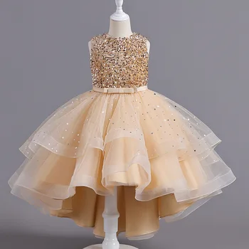 Dekleta Princesa Tiste Otroške Poroke, Božič Stranka Cvet Zadnjo Obleko Najstnik Otroci, Otroci Elegantno Vestidos za 3-15Years